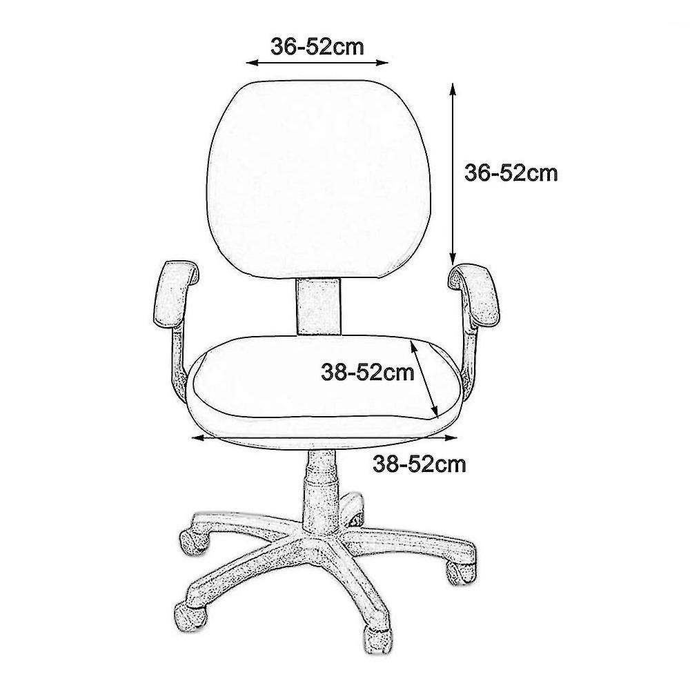 Computer Office Chair Covers Universal Stretchable Polyester Washable Rotating Chair