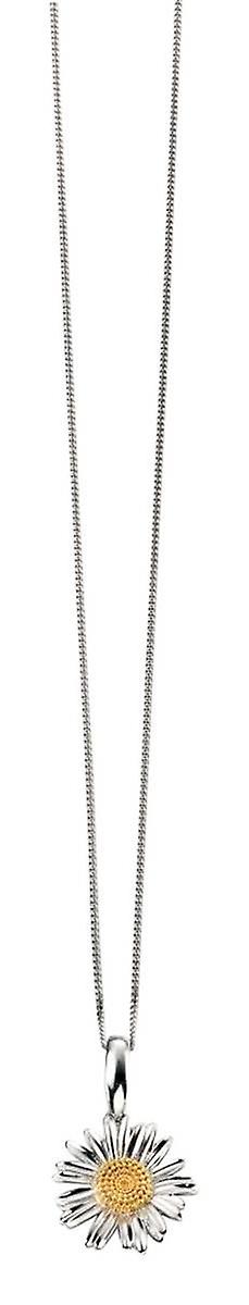 Elements Silver Daisy Pendant - Silver/Gold