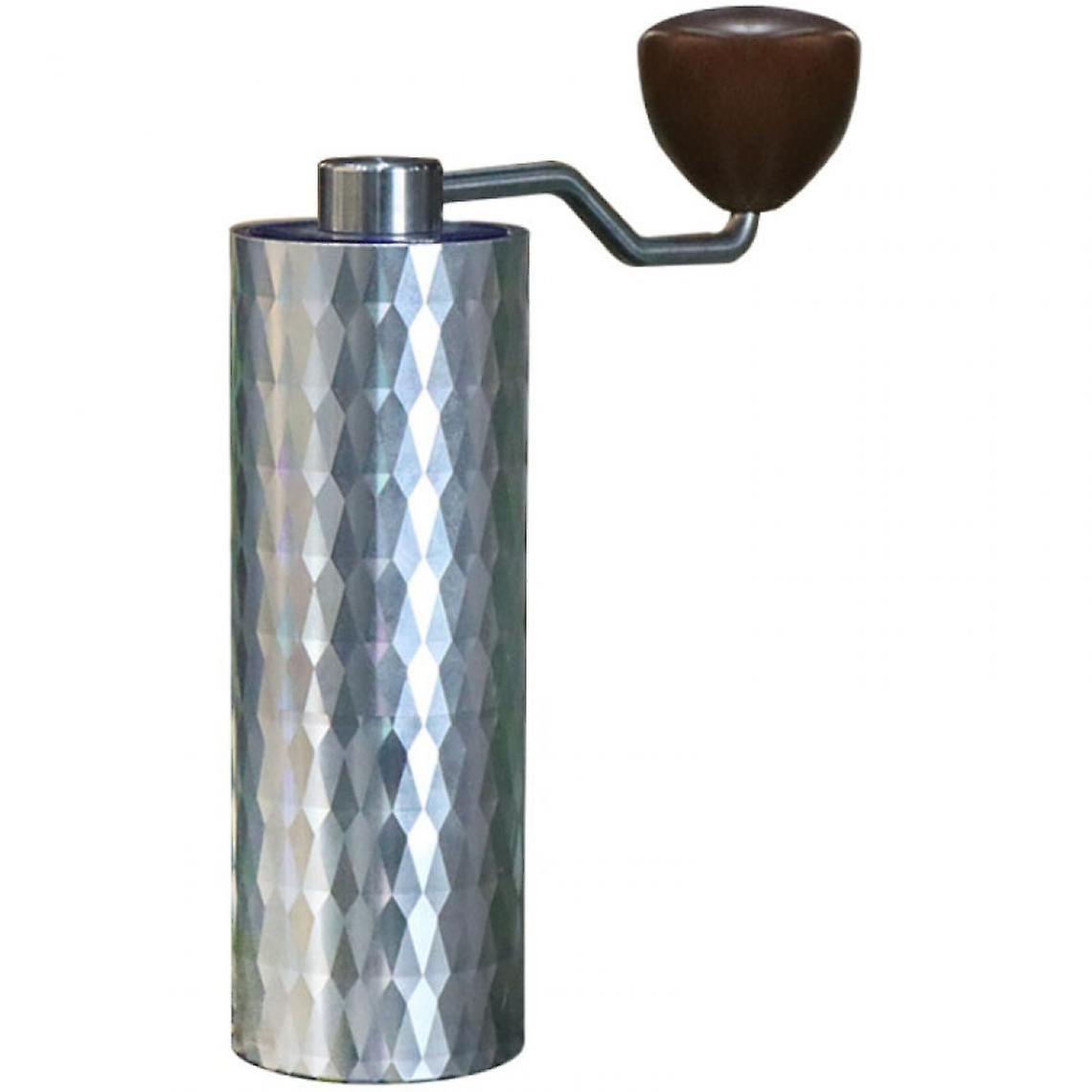 Manuale di qualità Grinder Coffee Grinder Spike Grinder Mini Bean Grinder Portable Kitchen Grinder Macinacaffè manuale (argento)