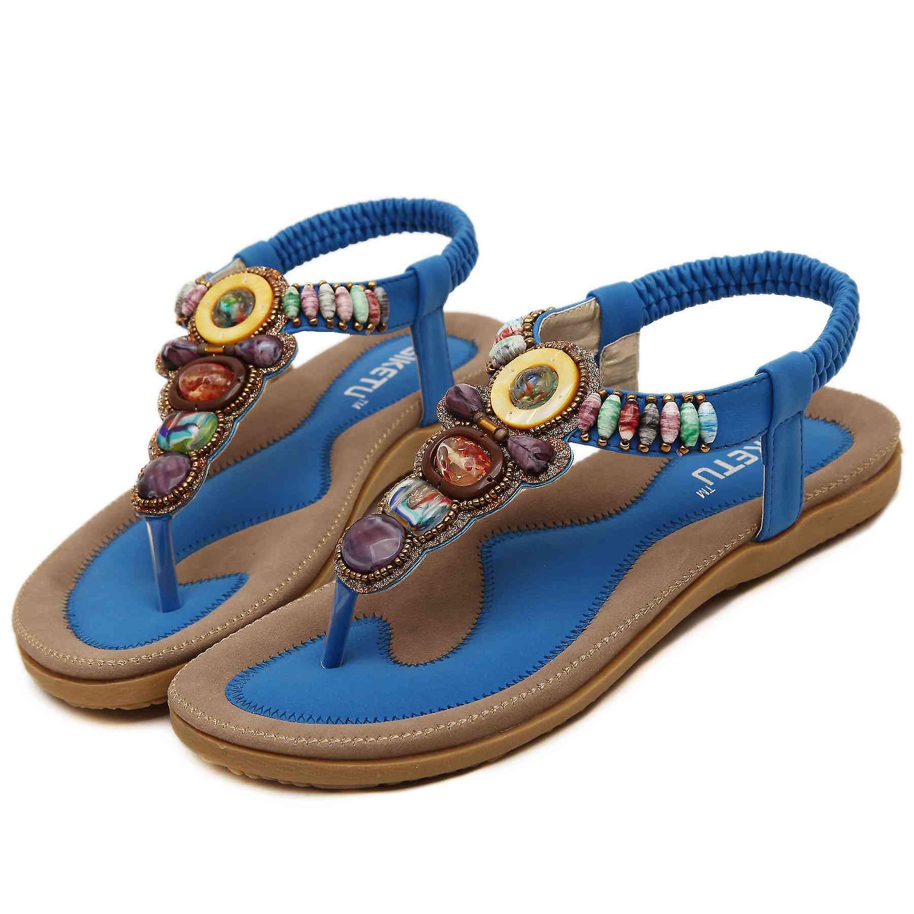 Beaded Flip Flop Sandals