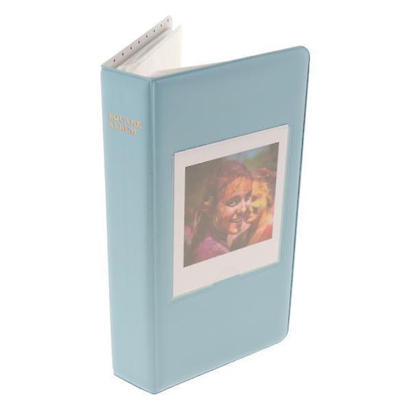 2x64Pockets Photo Album Picture Storage Case for Fuji SQ20/SQ10/SQ6/SP-3 blue
