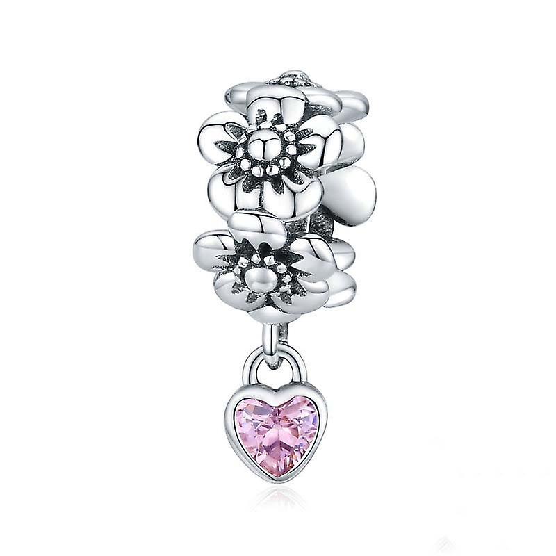 S925 Sterling Silver Flower Bead