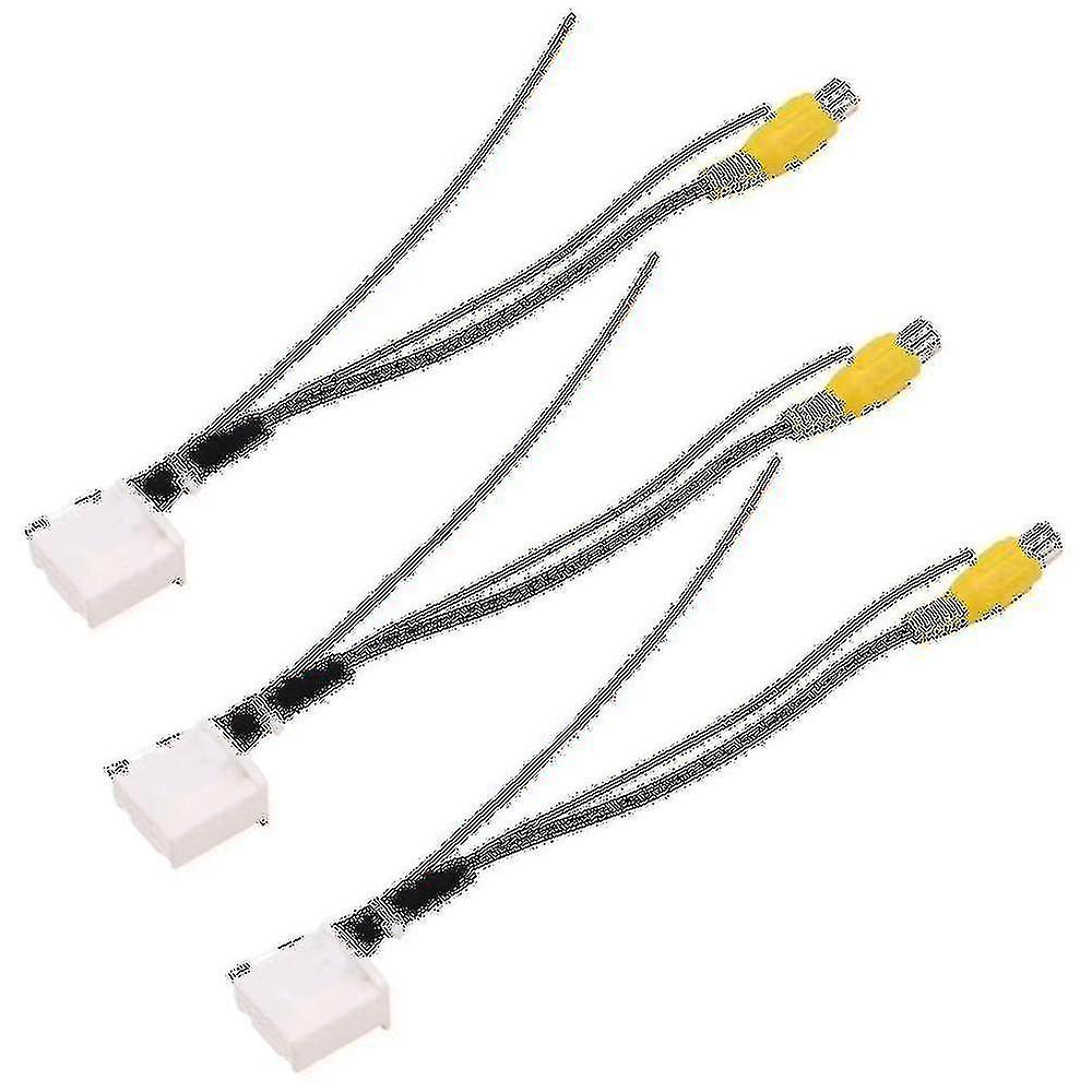 3x 16 Pin Rear View Camera Adapter Cable Parking Backup Video Cable Adapter Navigation Dvd Reverse