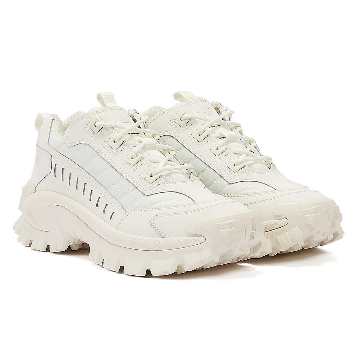 Cat Intruder Unisex White Trainers
