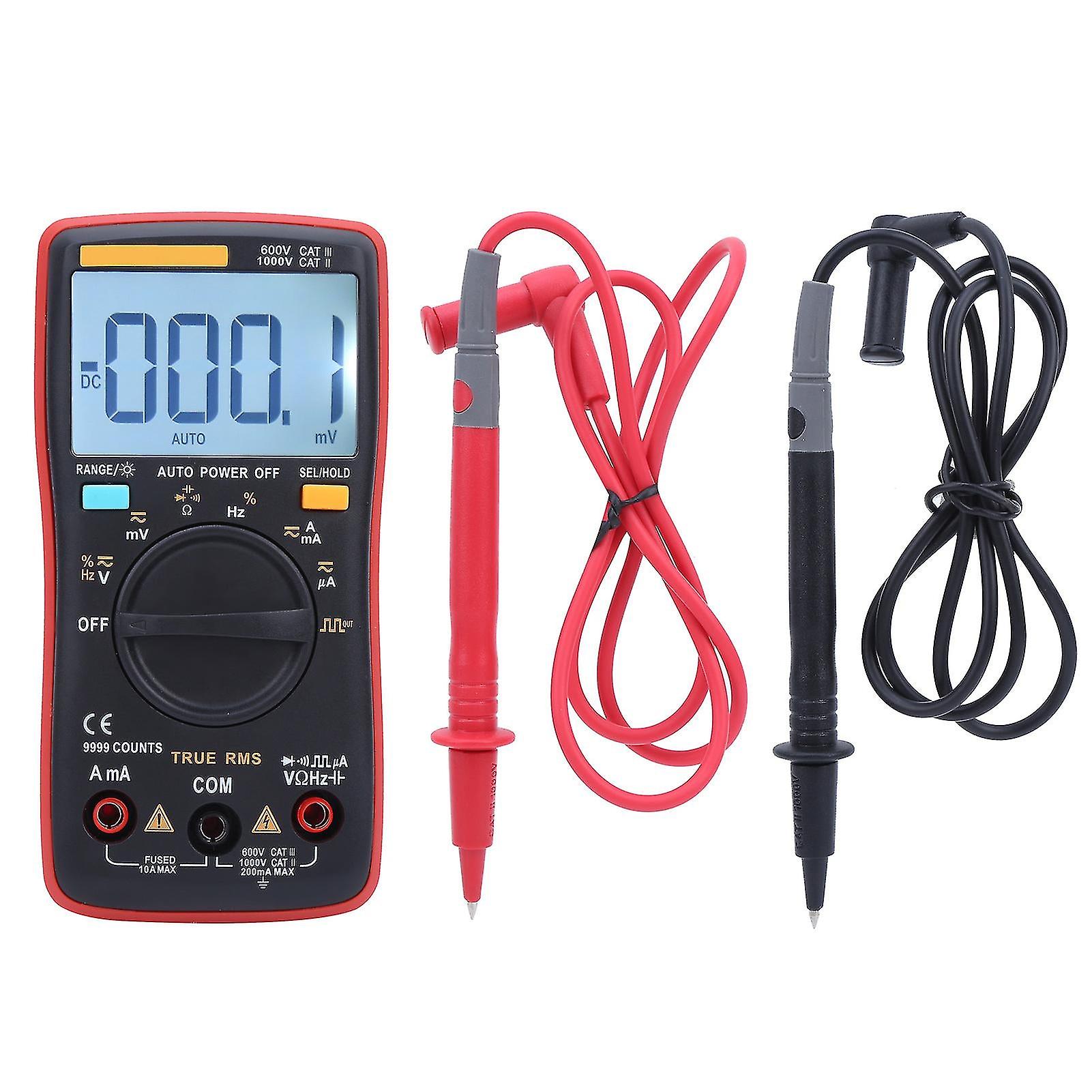 Zt109 Professional Digital Multimeter 9999 Count True Rms Ac / Dc Current Voltage Tester