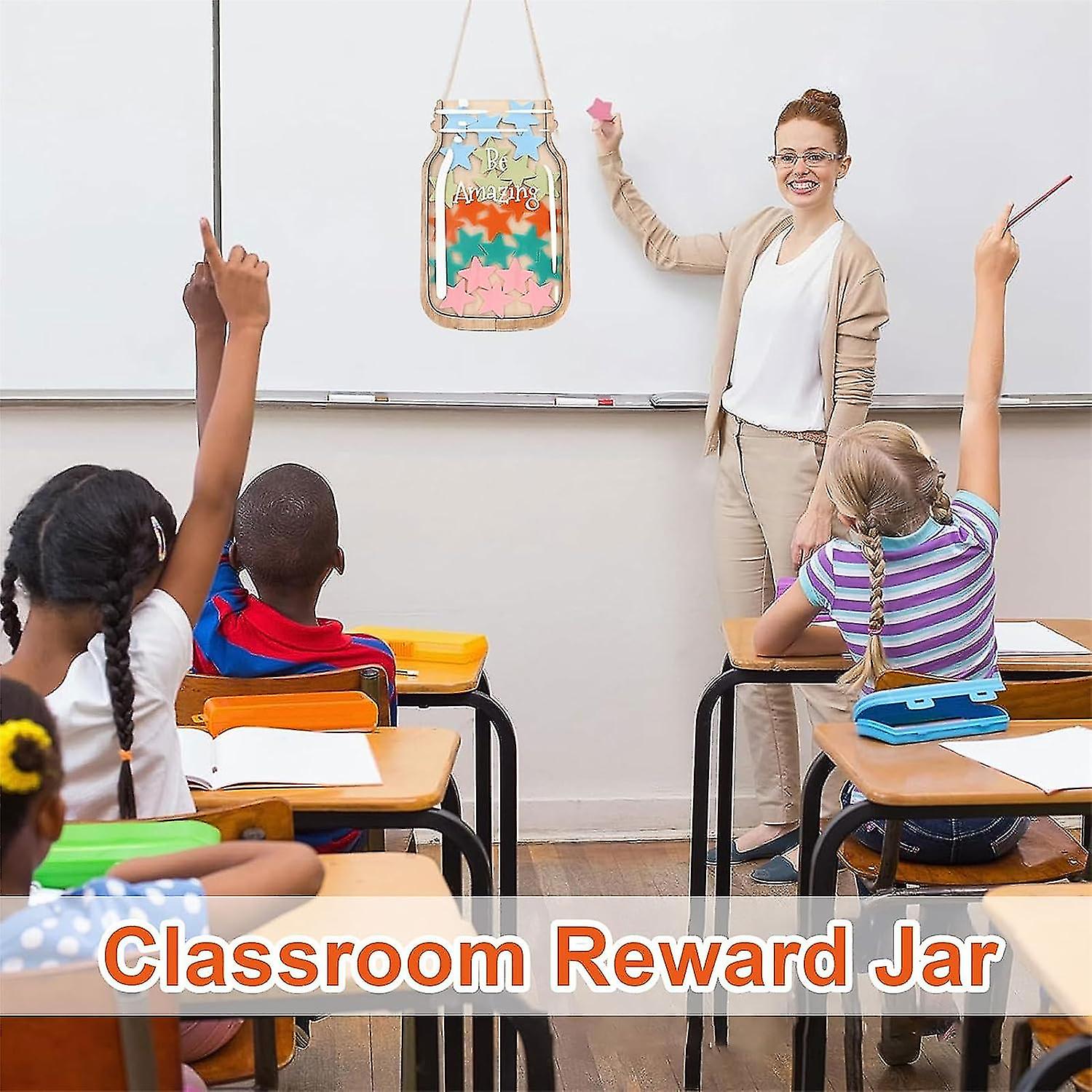 Belohnungsglas Mit Magnetischen Sternen - Motivationssystem Für Kinder & Schüler