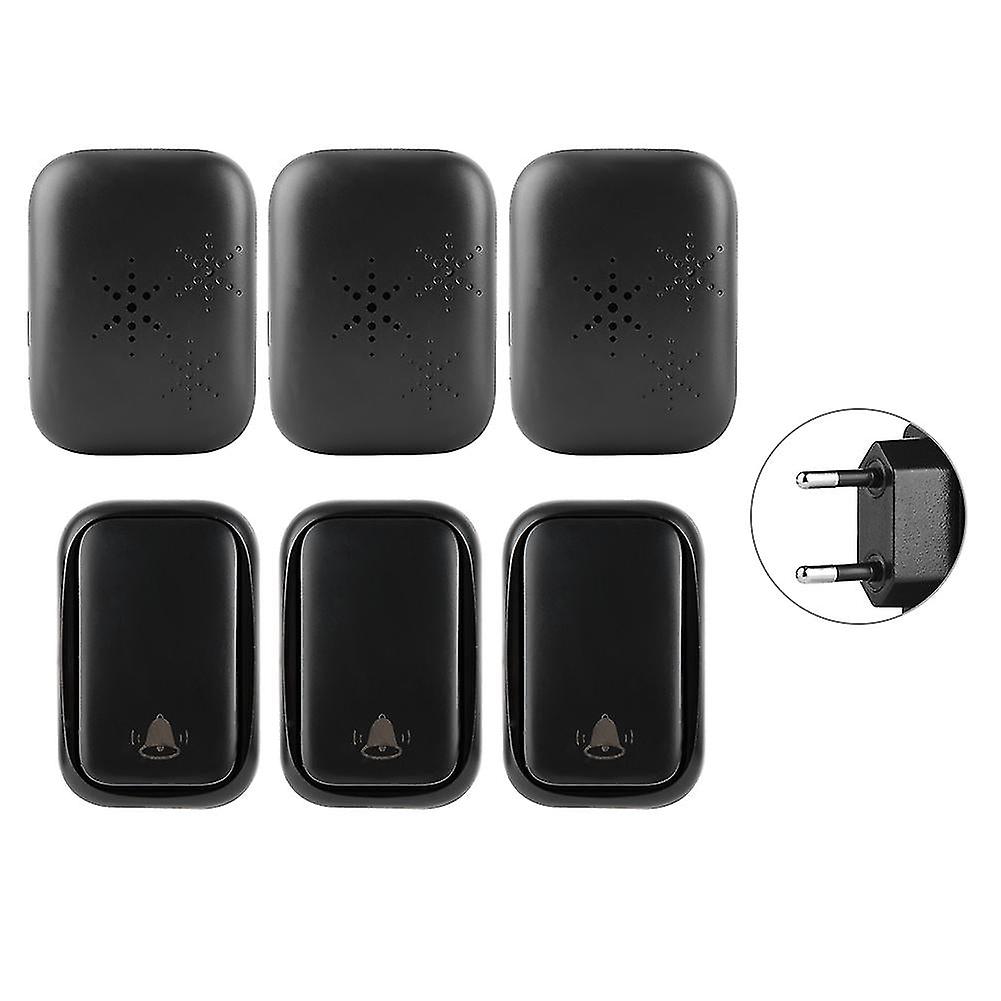 110-240V Self Powered Ip68 38 Chime Wireless Home Security Electric Doorbell(model A Eu Plug)