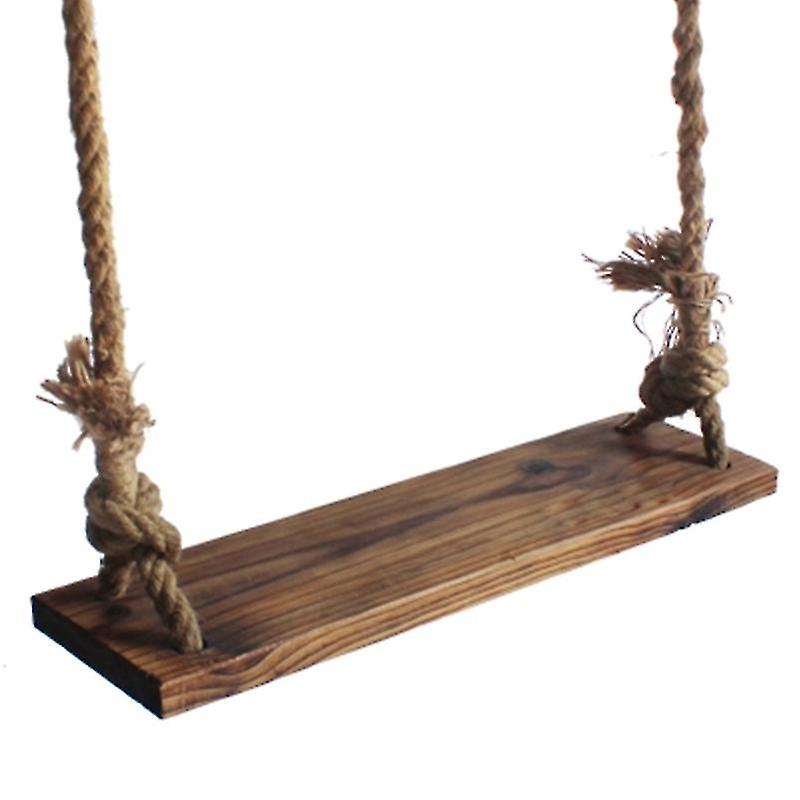 3pcs ξύλινο δέντρο swing κάθισμα ξύλινη swing καρέκλα ξύλινο κρεμαστό κάθισμα ταλάντευσης (με συνδετικές ζώνες)
