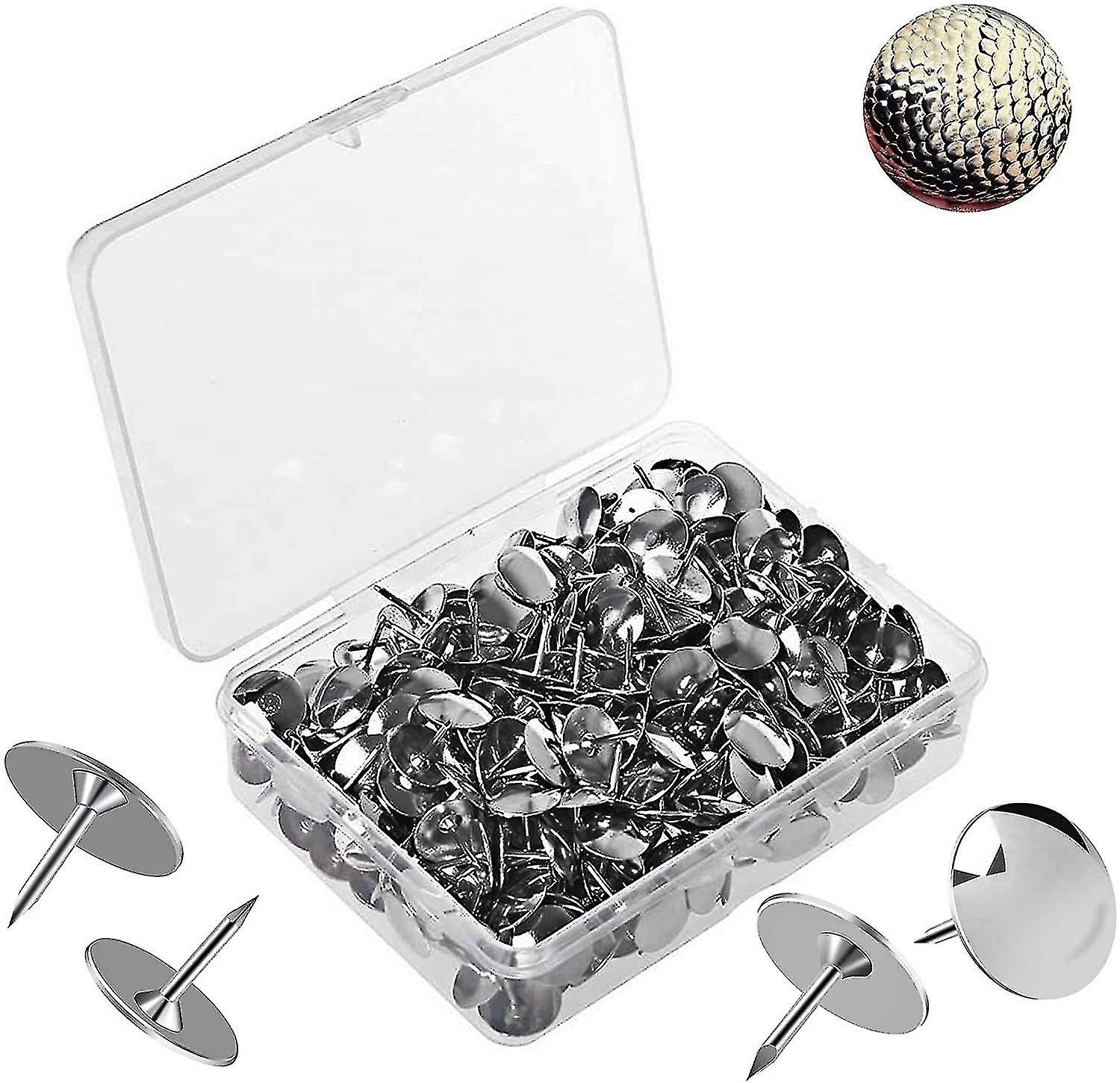Push Pins, Set Of 300 Metal Push Pins Map Pins With Round +