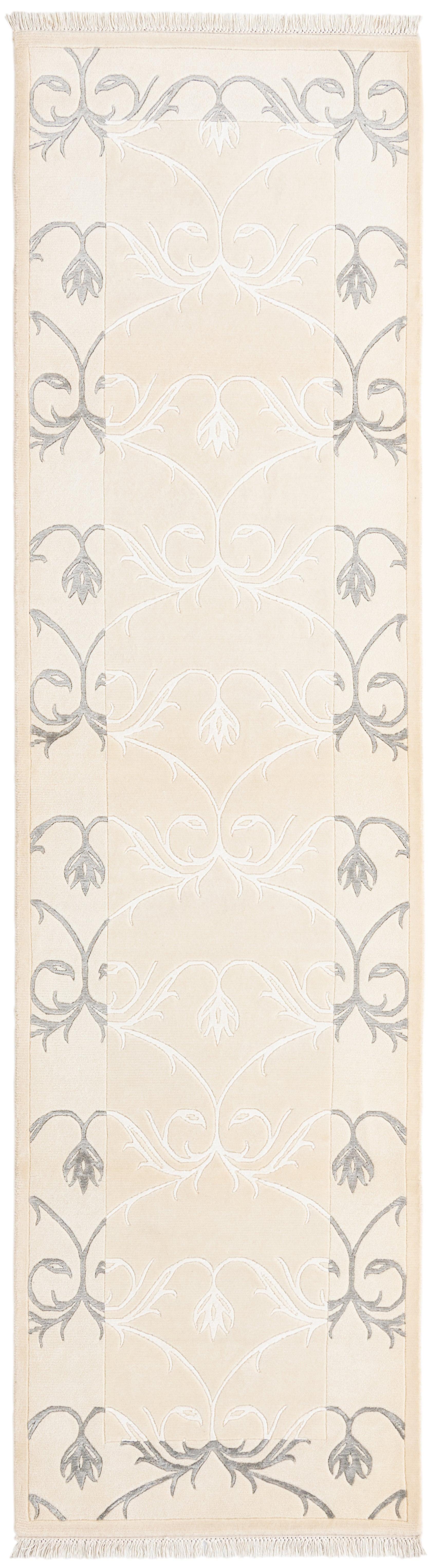 Hadorn Darya-印度 79x297 带米色手摇织机印度地毯