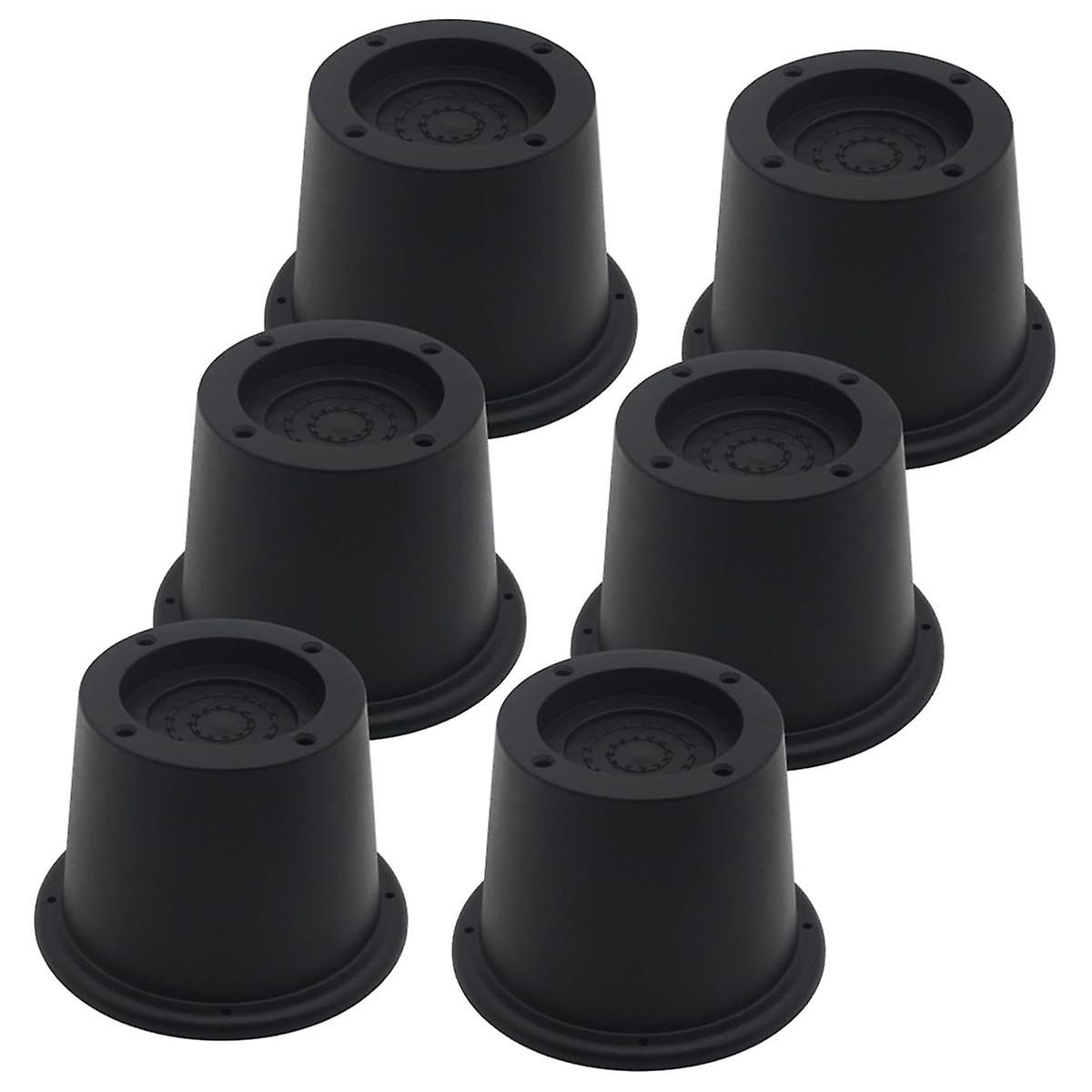 6Pack Έπιπλα Risers Black Bed Risers 2,3 ίντσα, ανελκυστήρες κρεβατιού Risers για καναπέ, καναπέ, γραφείο, επεκτάσεις sup
