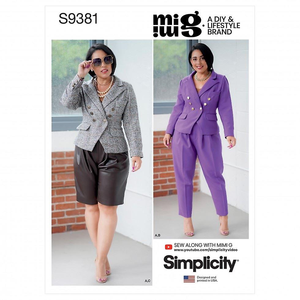 Simplicity Sewing Pattern 9381 BB (20W-22W-24W-26W-28W)
