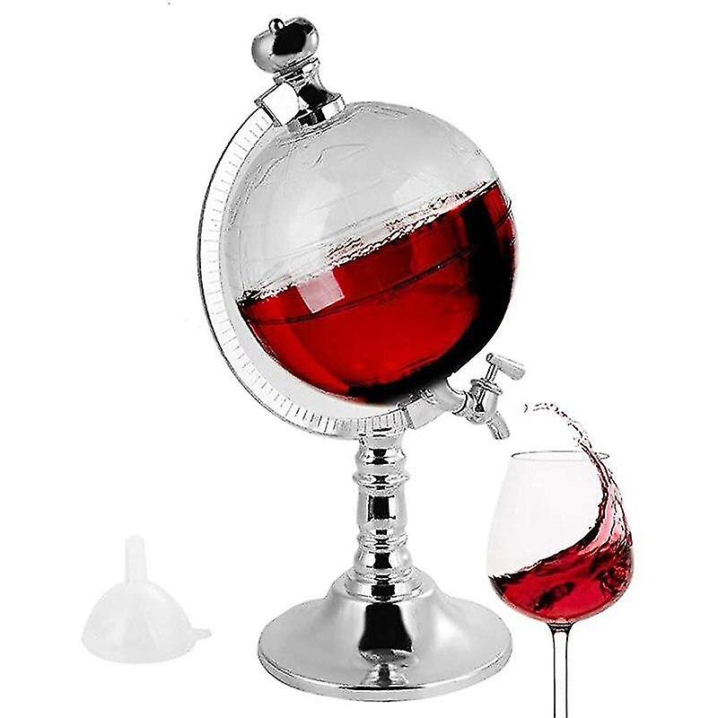 Decanters World Globe Shaped Decanter Wine Container Liquor Beer Dispenser Scotch Brandy Whiskey Rum
