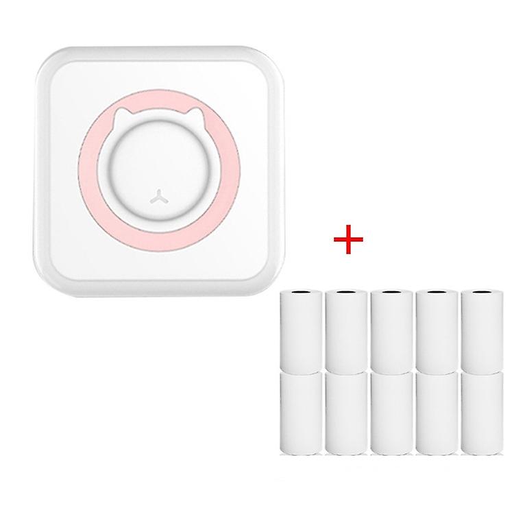 Mini Printer Pink+10 Paper