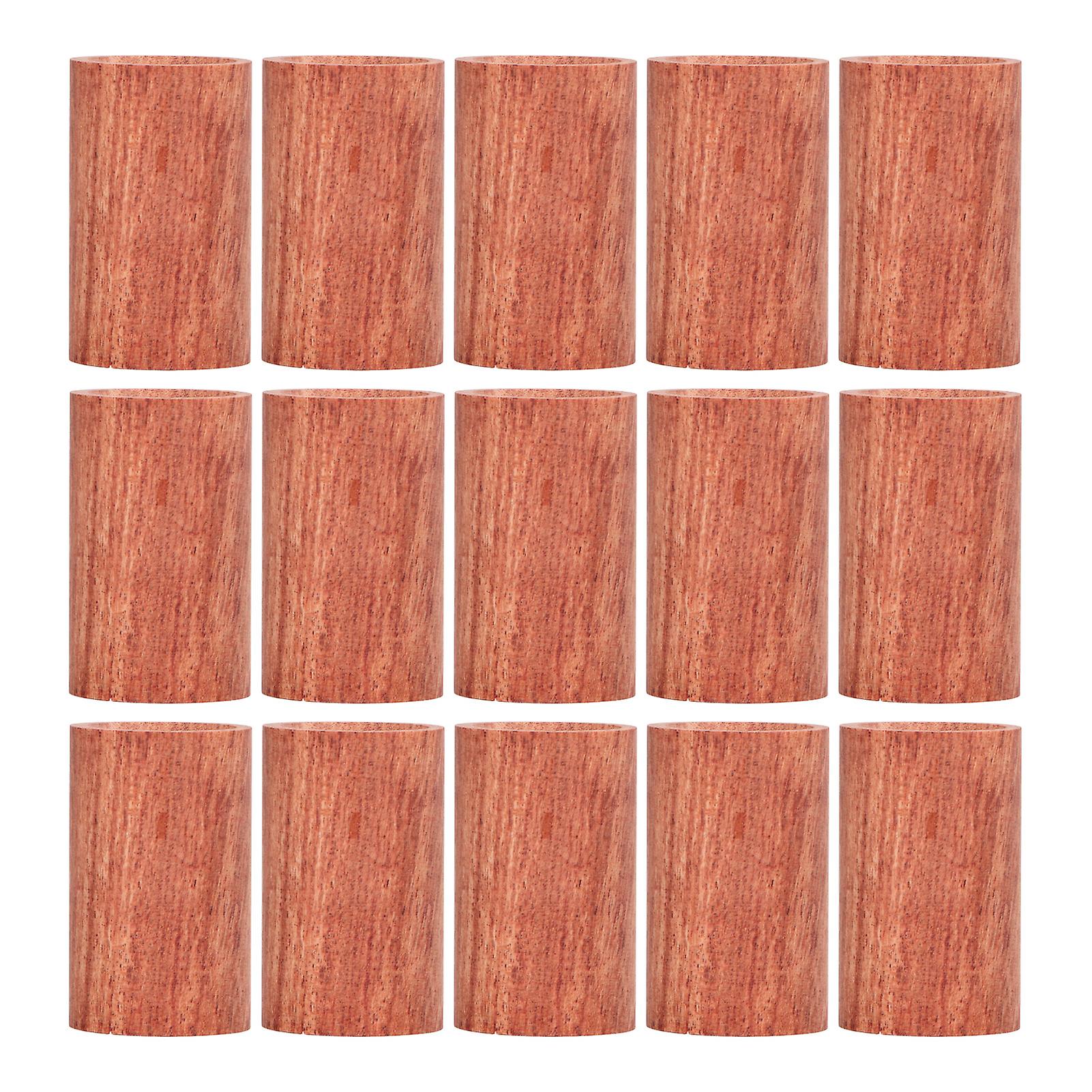 15Pcs Wooden Essential Oil Diffuser Rosewood Portable Mini Round Aromatherapy Diffuser