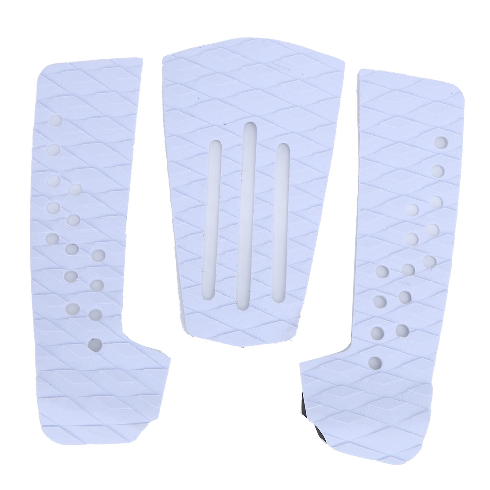 3 יח 'משטח משיכה גלשן נגד החלקה משטח גלישה עמיד בפני לחות לאביזרי סקימבורד (לבן)