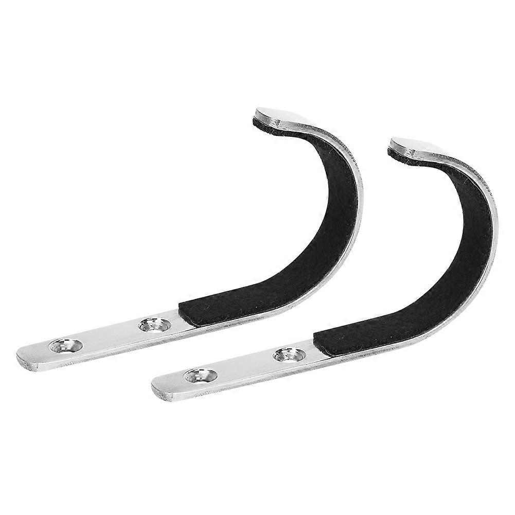 Stainless Steel Gun Racks - 2PCS Wall Mount Storage Rack with Gun Hooks ...