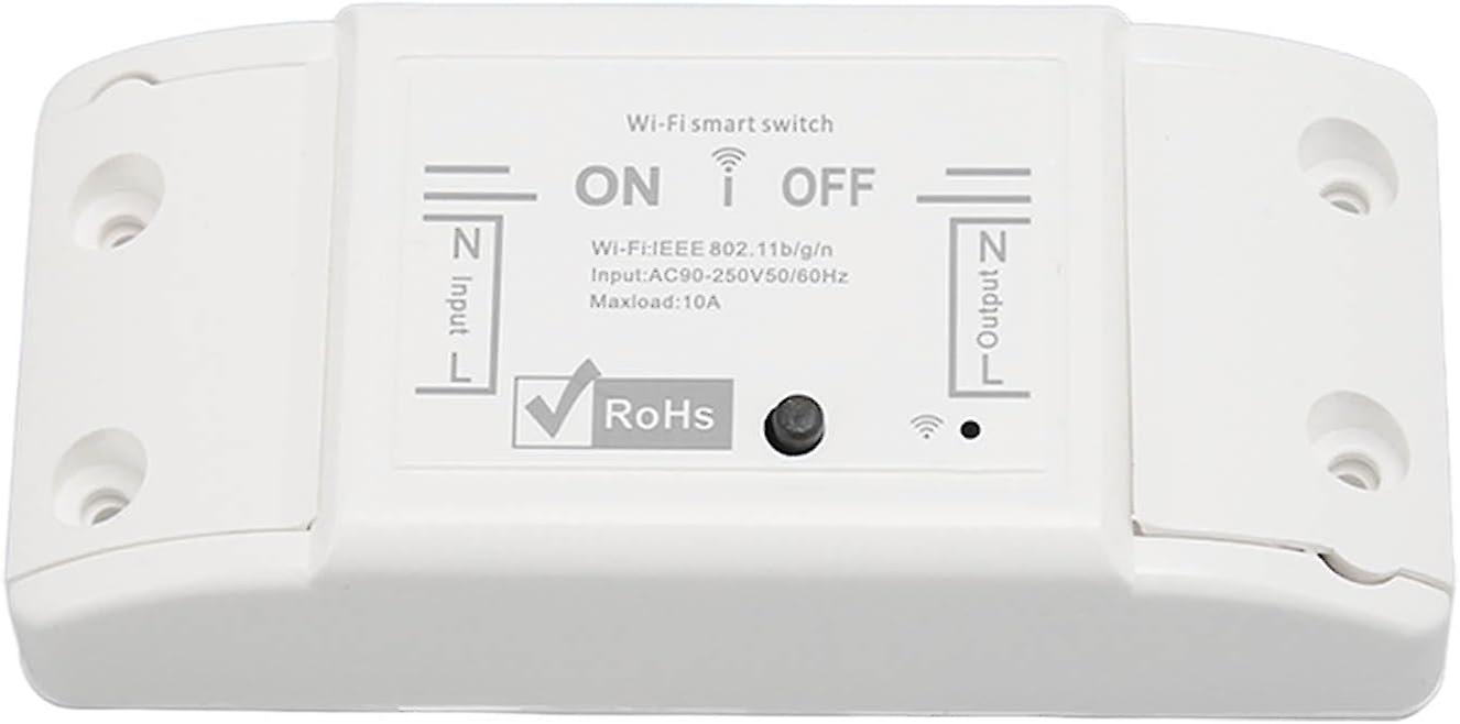 Mini Smart Relay WiFi Switch,DIY Smart Light Switch Module Smart Life, 8 Groups Timing Tasks,V0 Fire