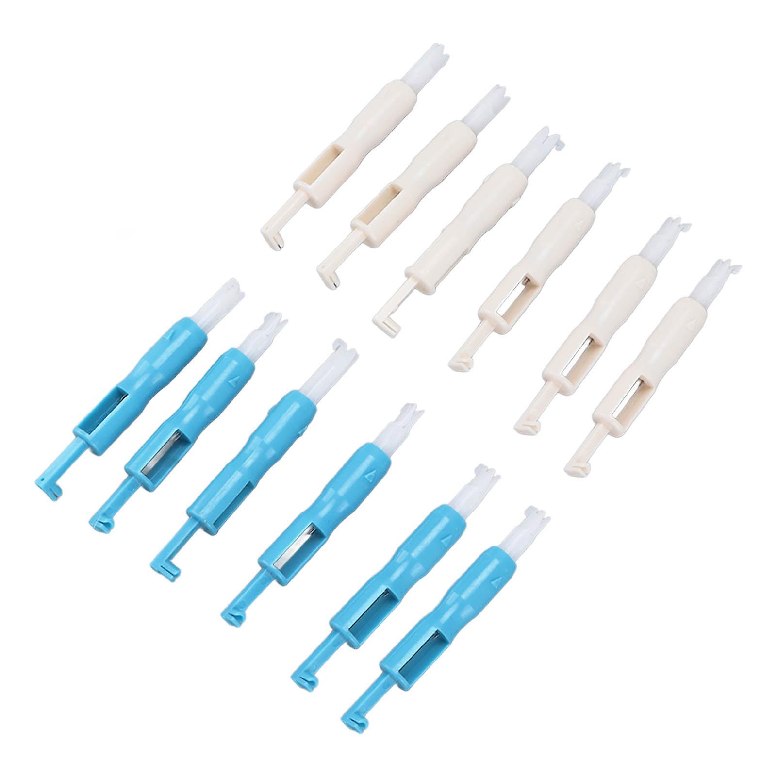 12Pcs Multifunctional Plastic Needle Threader Set for Sewing Machine