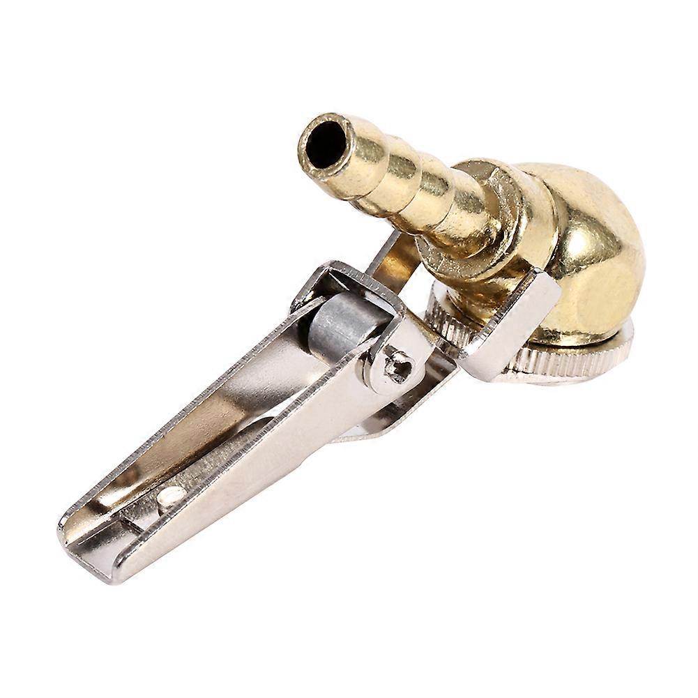 Jadeshay Tyre Valve Air Chuck Hose Barb Clip On Ball Foot Air Chuck Tyre Inflator Gauge Mounting Tool