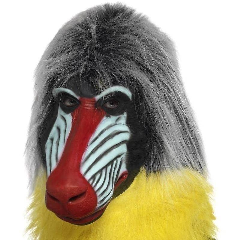 Baboon Mask Adult Grey 47124
