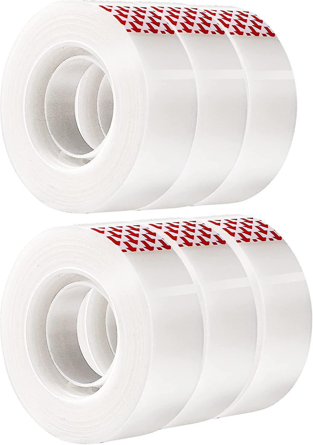 Invisible Self-Adhesive Tape Set - 6 Rolls, 1.8 cm x 26 m