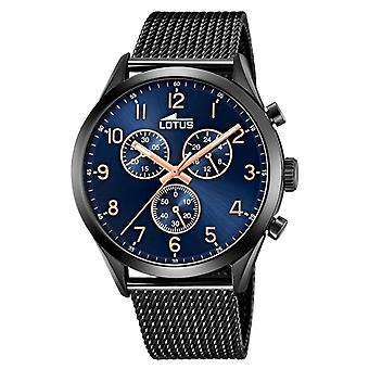 Lotus chrono Men's Analog Quartz Watch with 18639/D Stainless Steel Bracelet