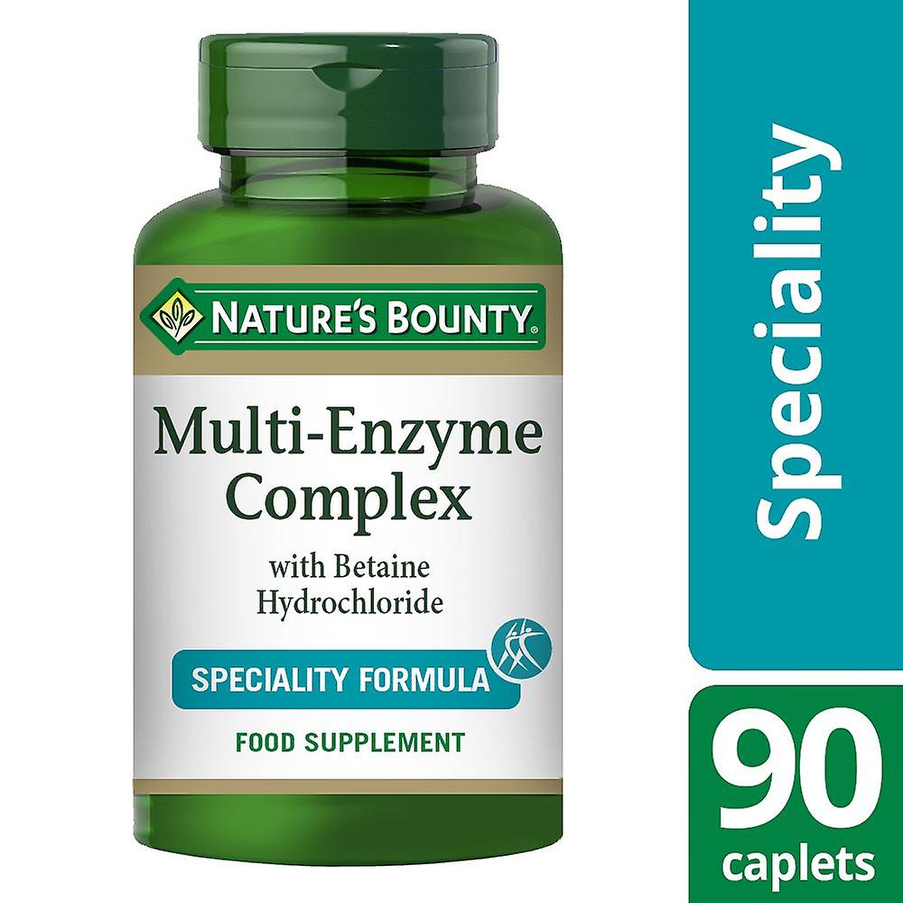 Nature's Bounty Multi-Enzyme Complex with Betaine Hydrochloride - 90 Caplets
