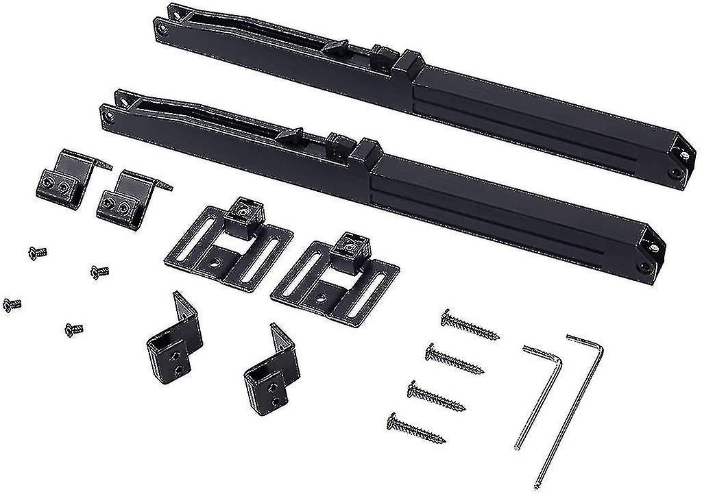 2pcs Hole-free Barn Door Soft Close Mechanism, Upgraded Design Sliding Door Hardware Kit, Spring Buf