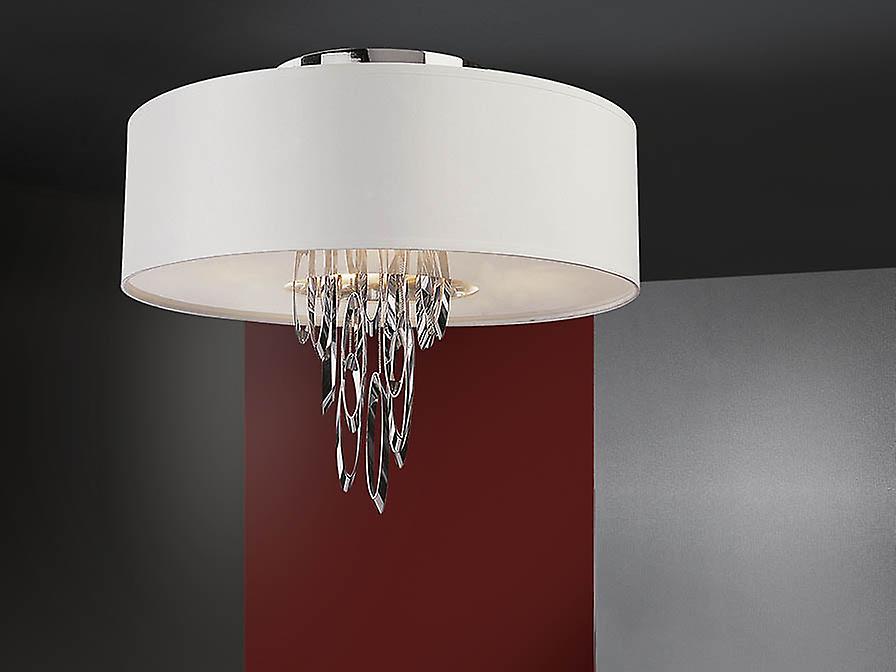 Schuller Domo - Semi Flush Ceiling Light Cylindrical, Chrome, 4x E14