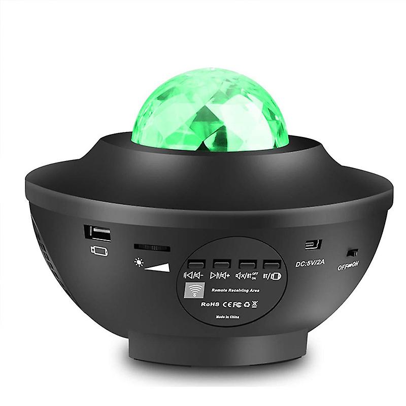 Star projector with Bluetooth Speaker - Your own Galaxy lamp multi-colour