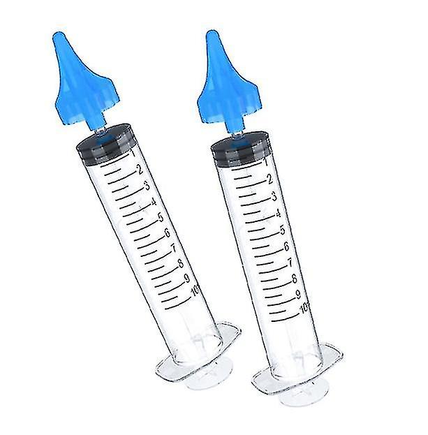 2 قطع تنظيف الأذن الري كيت الأذن الشمع إزالة أداة غسل المياه حقنة مريحة فريدة من نوعها