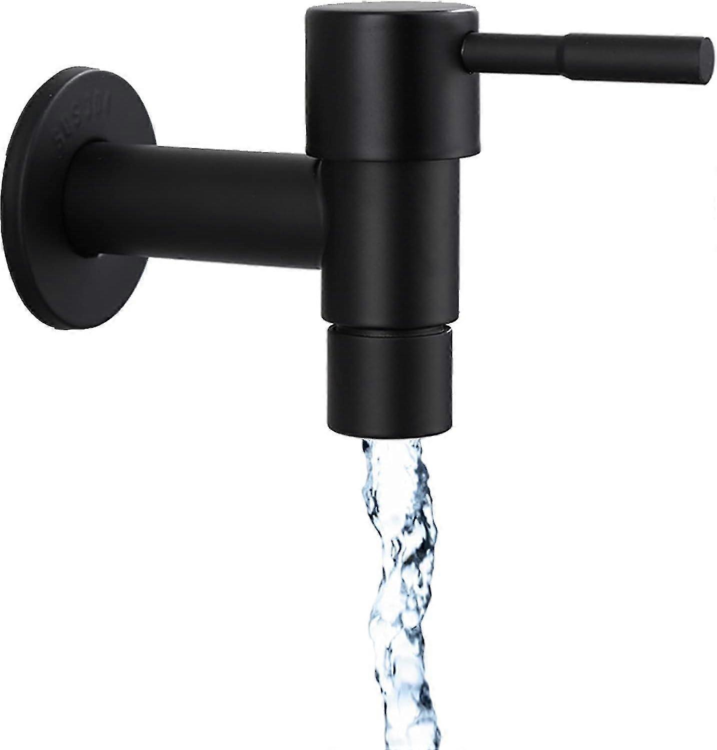 台所の流しの蛇口、黒、速いシングル、冷水、蛇口、バスルーム、ステンレス鋼、屋外、蛇口、ガード