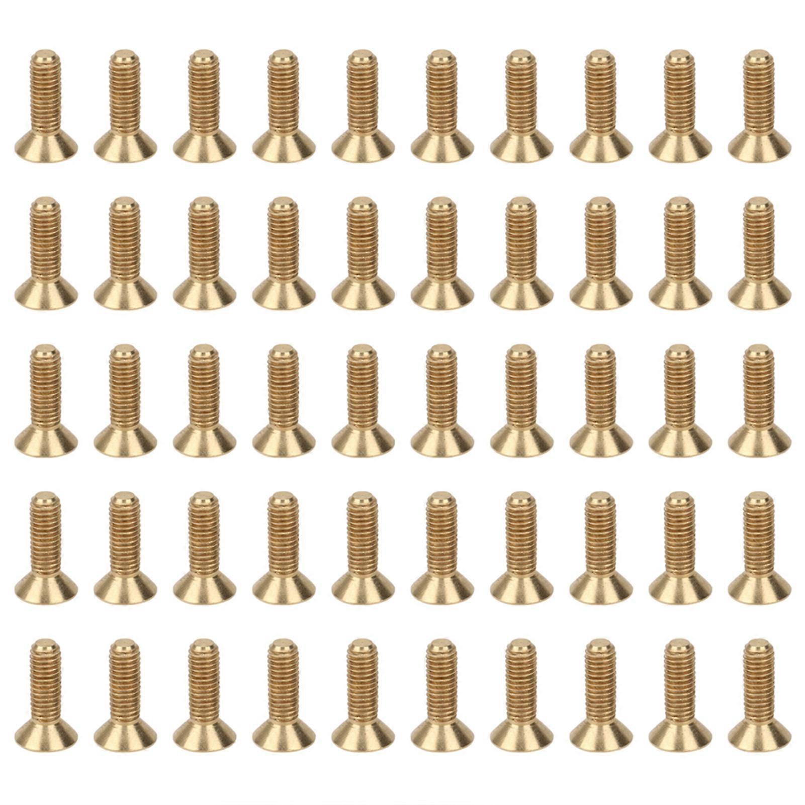 50pcs Countersunk Hex Socket Screws Pure Copper Flat Head Hardware Accessories M5 M5 X 16