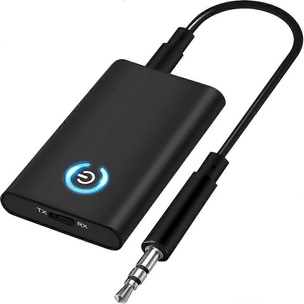 Bluetooth Adapter Audio 5.0 Bluetooth Receiver Transmitter 2 in 1 Mini Wireless Sender / Receiver mit 3,5mm Audio Kabel Klinke 300MAH, Bluetooth empfn