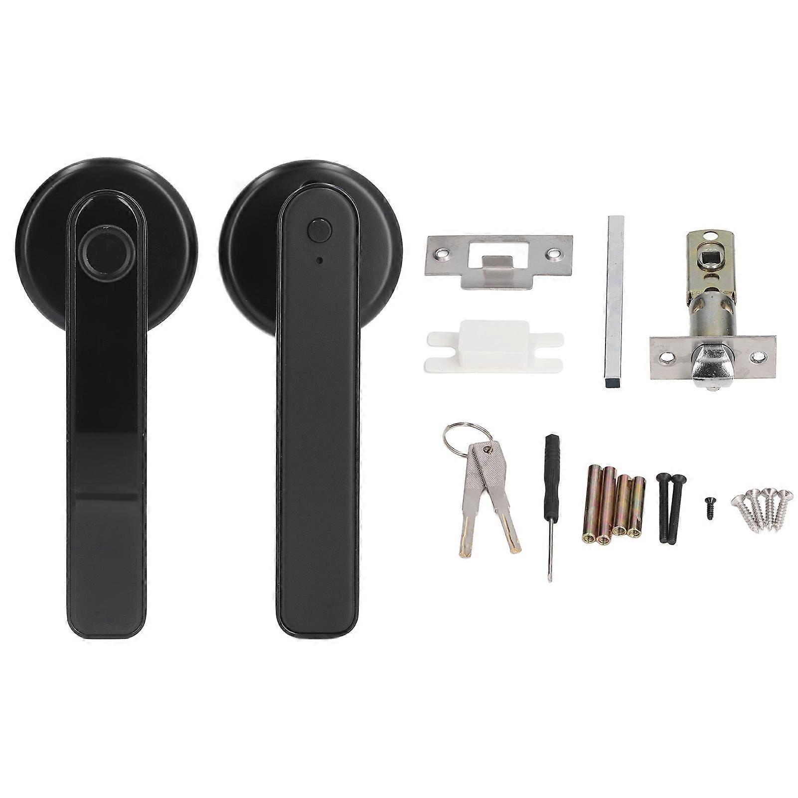 3v1 Inteligentní Dveřní Zámek Biometrický Otisk Prstu Heslo Klíč Odemknout USB Nabíjení Pro Domácí Kancelář Hotel Byt