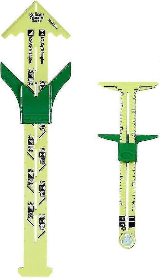 T-slide Gauge Sewing Measuring Tool Seam Allowance 5-in-1 Patchwork Ruler