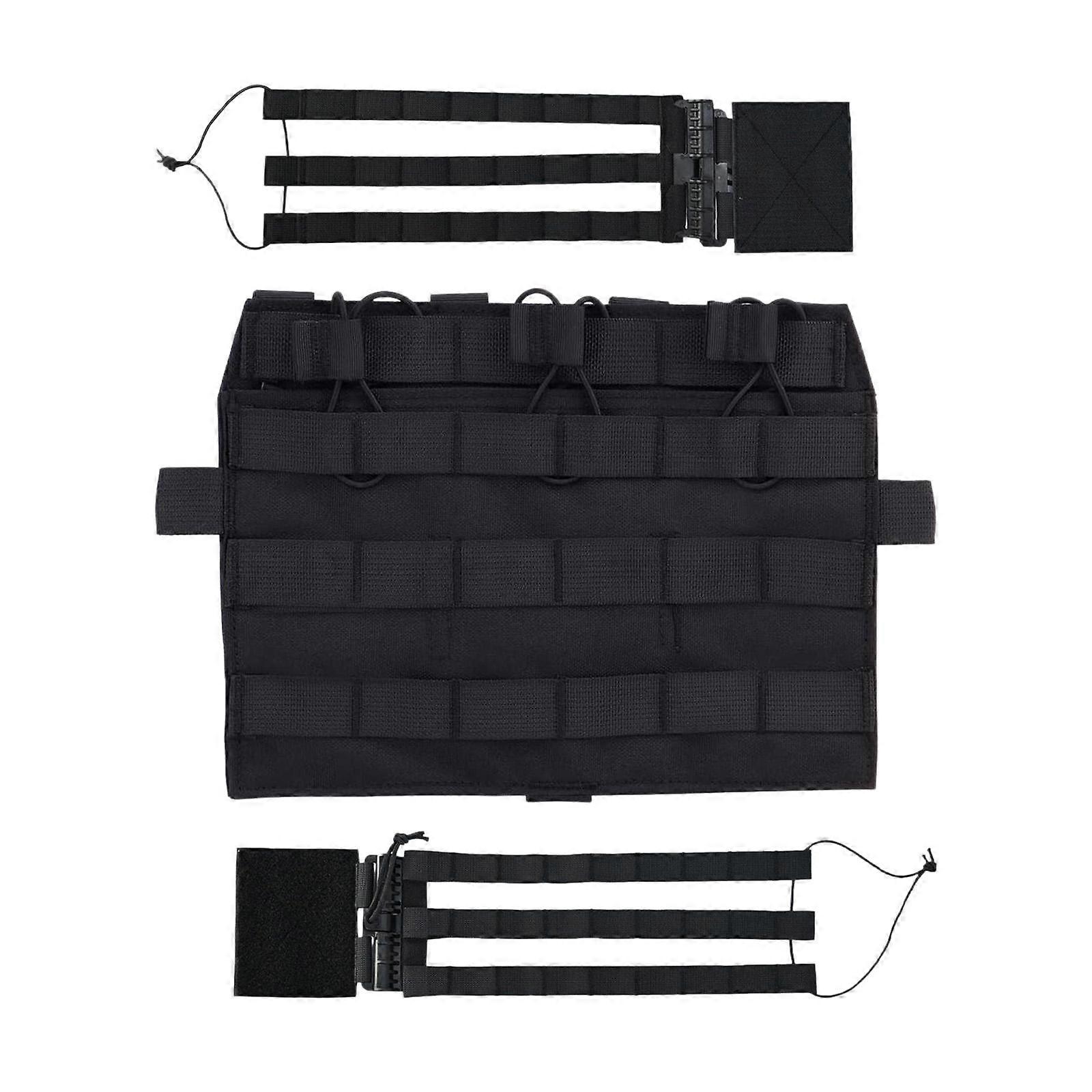 Jagdweste Frontscheibe Erwachsene Nylon Schnallen Wandern Tragbar Seitlicher Taillengürtel blaxk