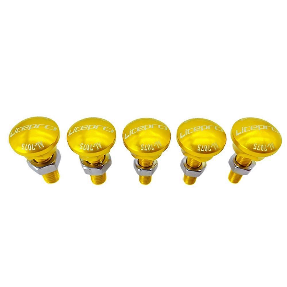 Bicycle Front Rear Fork Wheel Screws for Folding Bike 2 3 TI P40 GT CLASSIC Derailleur Cable,Gold