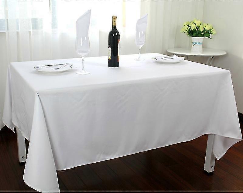 Tablecloths 90cm Custom Rectangular White Round Dining Table Cover For Wedding Events Outdoor Tablecloths White