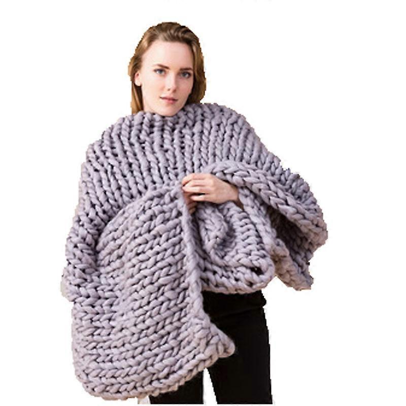 Coarse Chenille Hand-woven Blanket Blanket Wool Blanket Chenille Sofa Iceland Yarn Blanket Sofa Cover