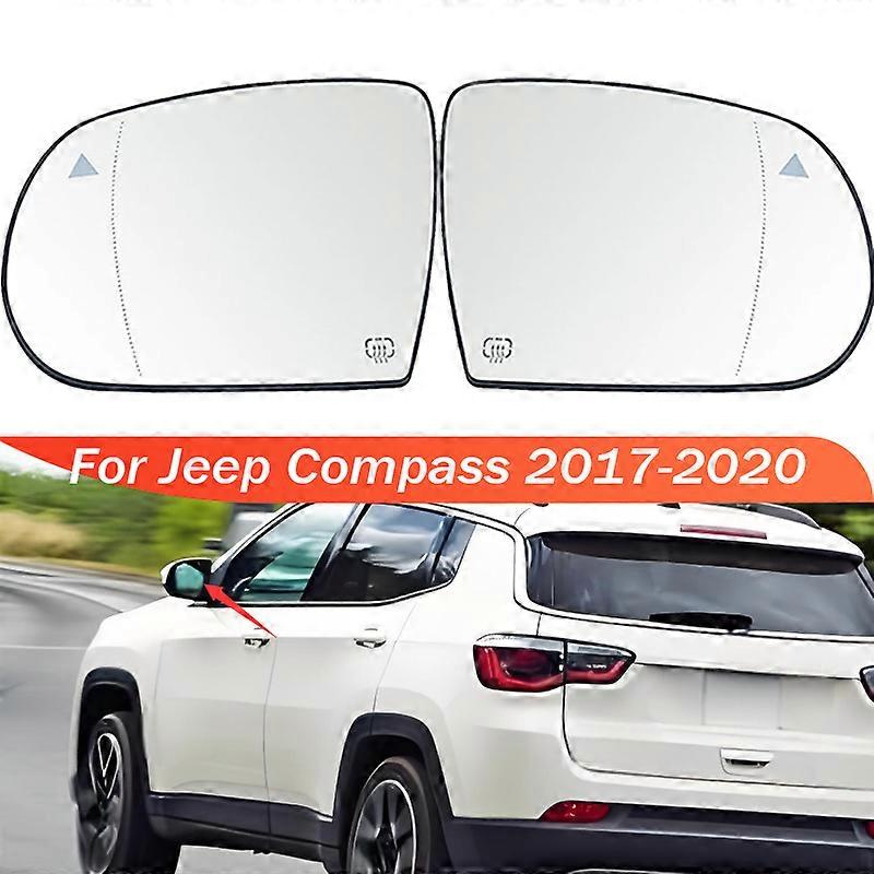 Oldalsó tükörlencsék fűtött autóreflektorok Jeep Compass 2017 2018 2019 2020