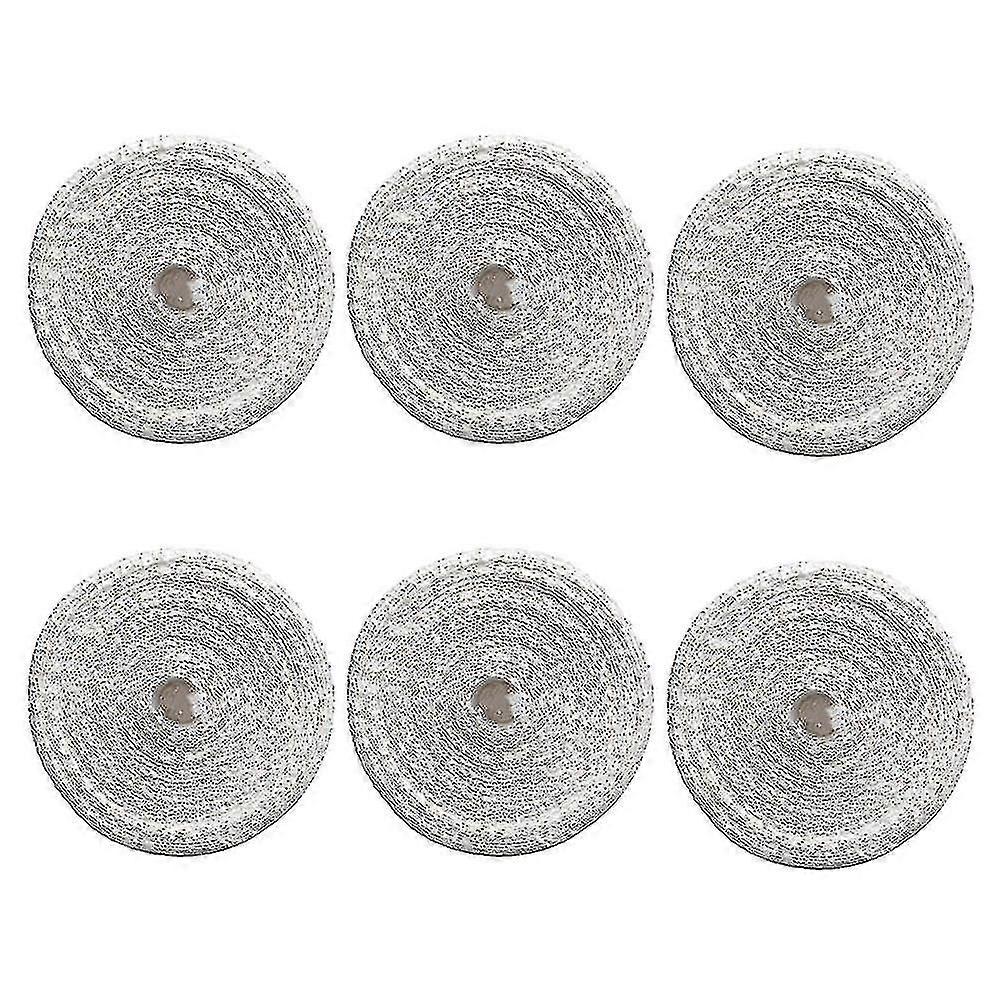 6 Rolls Meat Netting Roll Cotton Thread Elastic Meat Ham Netting Sausage Nets