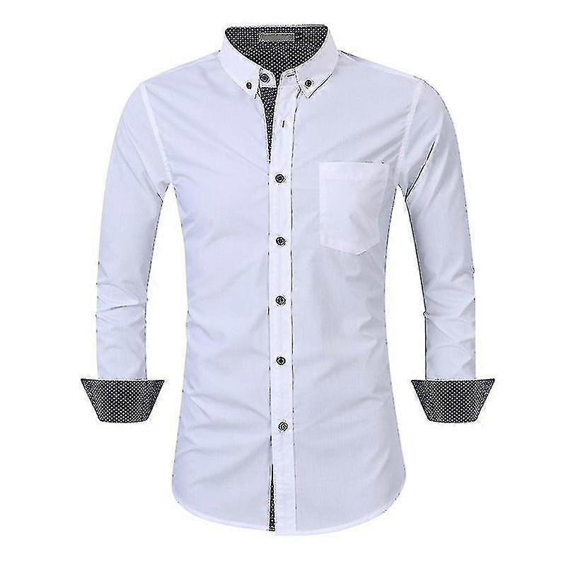 Herrenhemd Langarm Freizeithemd, Passform Businesshemd