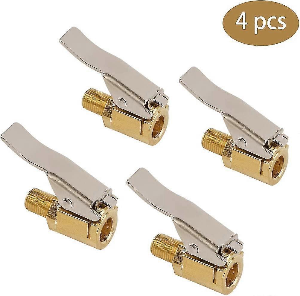 Nirvana Piece 8mm Car Tire Valve Adapter, Air Chuck Inflator Pump Valve Clip Clamp Connector Adapter, Fitting For Pneumatic Brass Compressor, For 8 Ho