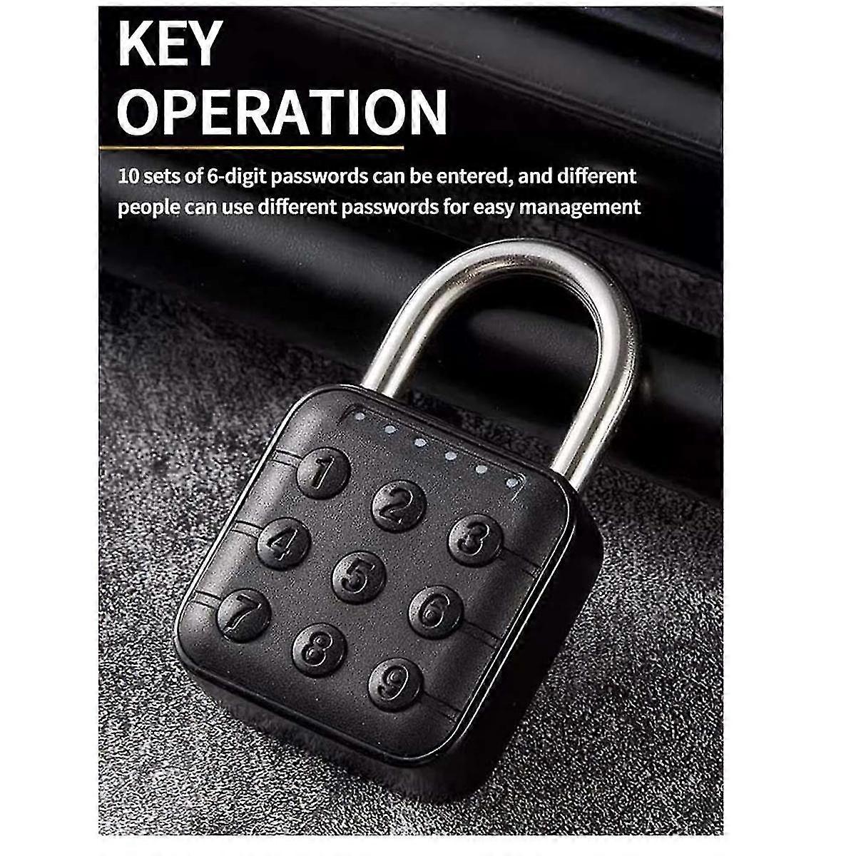 Tuya Bluetooth Smart Fingerprint Door Lock Keyless Quick Unlock Anti Theft Padlock IP67 Waterproof Home Securit Lock-A