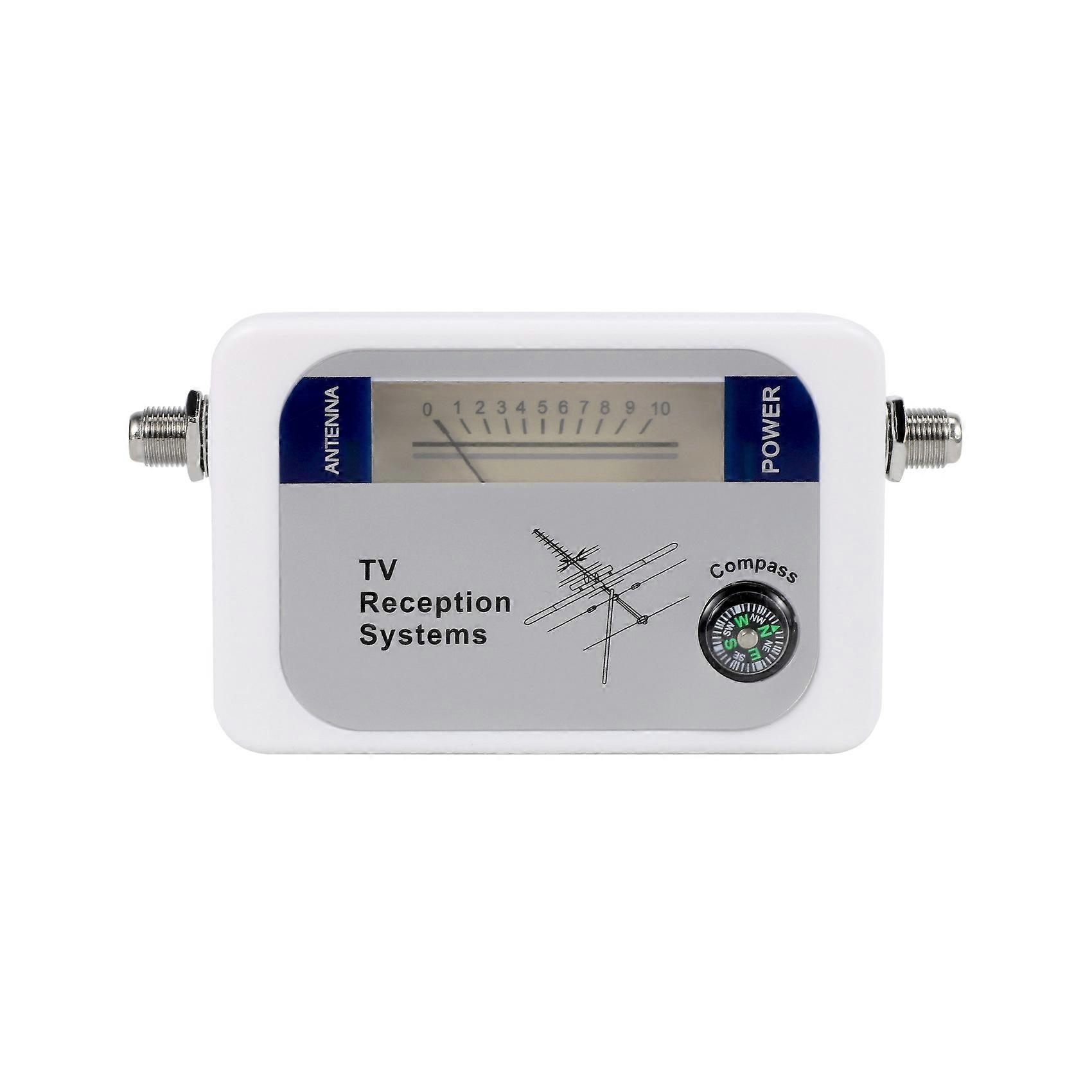 DVB-T Finder Digital Aerial Terrestrial TV Antenna Signal Strength Meter White