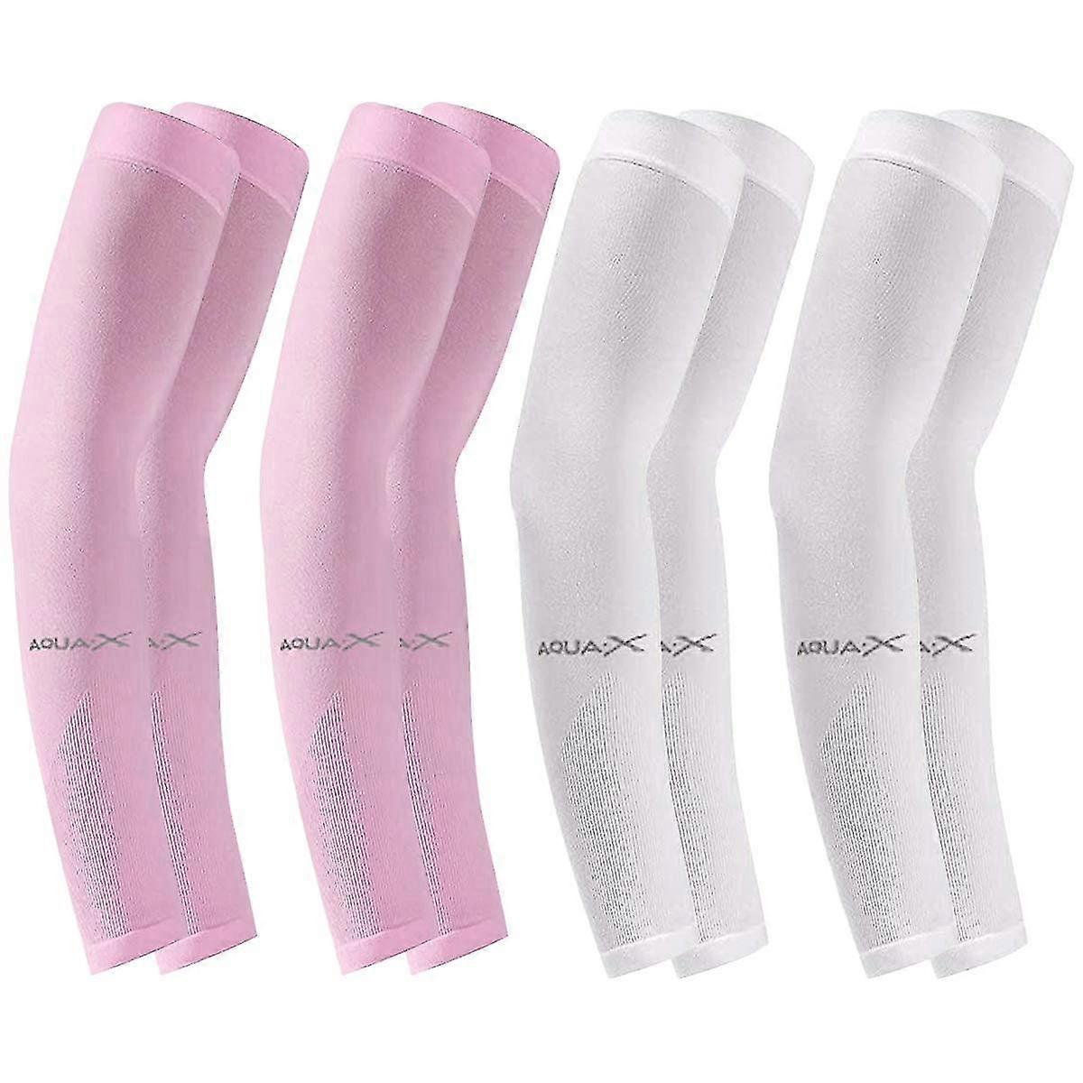4 pairs sun protectors forearm sun arm sleeves uv glazed soft breathable