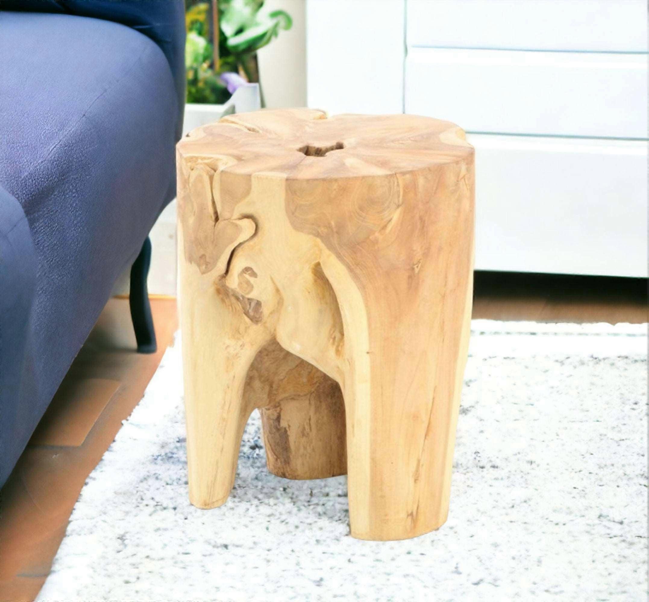 Log Root Sofa Side Table