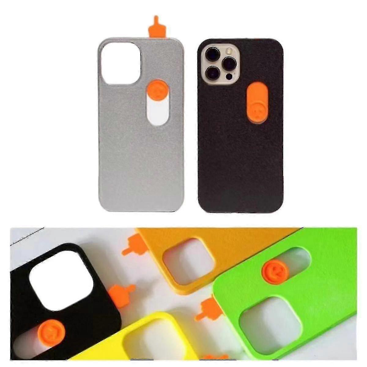 3d Printed Sliding Middle Finger Phone Case Toy Gesture Toy Model For Iphone 15